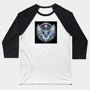 Owl Art Baseball T-Shirt